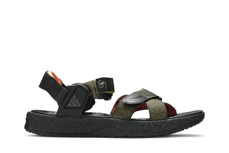 

Кроссовки Sig Zane x ACG Air Deschutz+ 'Olive Canvas', зеленый