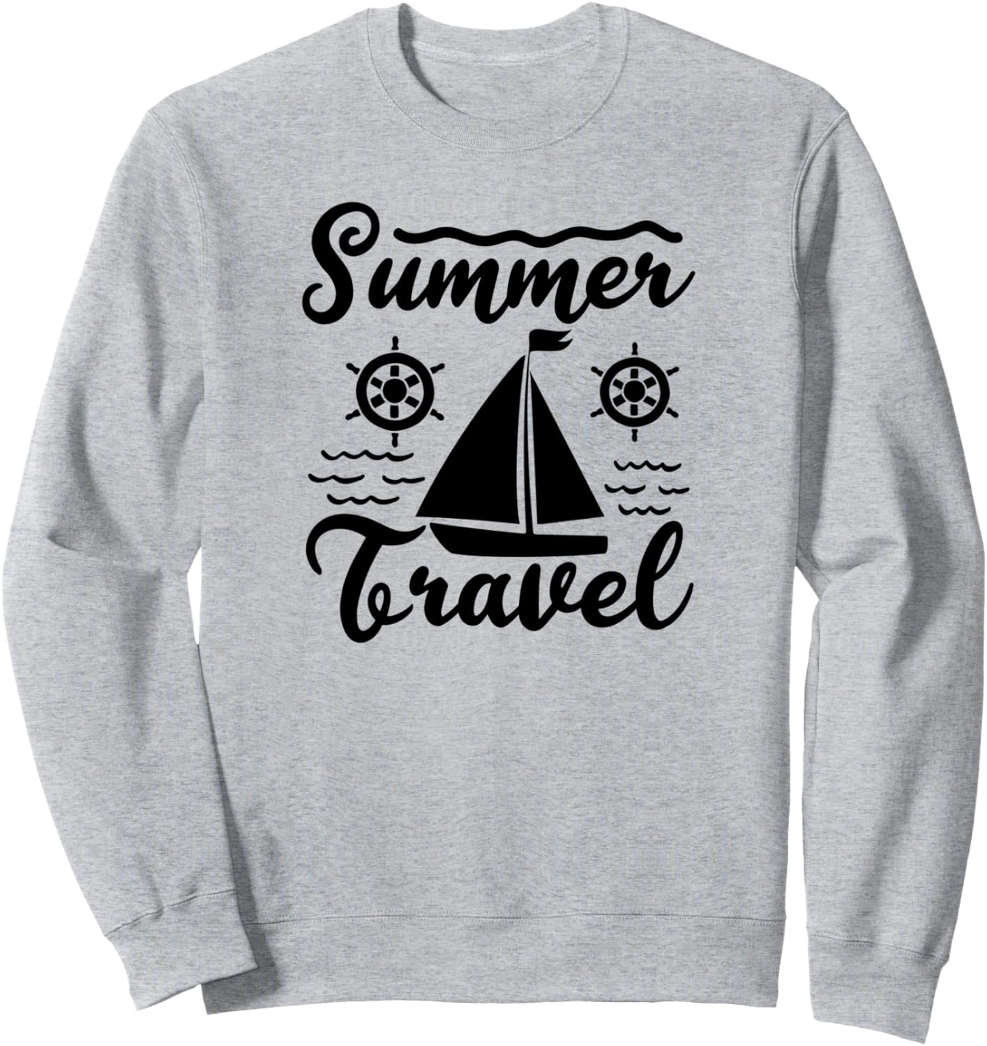 

Летние путешествия - Забавная толстовка для любителей путешествий Summer Travel, серый