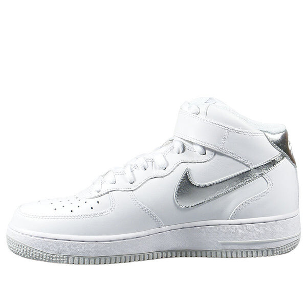 

Кроссовки air force 1 mid '07 'white silver' Nike, белый
