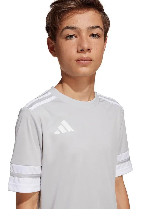 Футболка спортивная с коротким рукавом Squadra Adidas Performance, серо-белый — фото 2