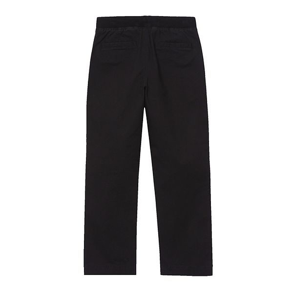 Брюки для мальчиков 2-16 stretch soft rib waist iron knee pull-on в regular и husky Lands' End, Black — фото 2