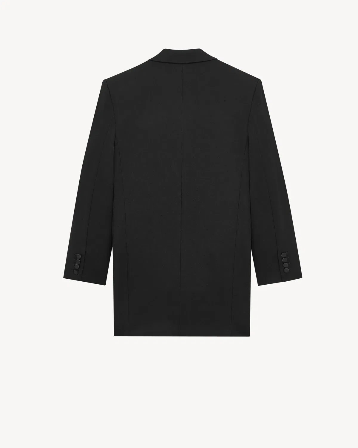 Платье из зернистой пудры SAINT LAURENT, черный — фото 2