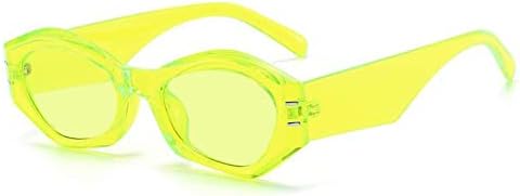 

Солнцезащитные очки Polygon для женщин, винтажные, неправильной формы, желейного цвета, мужские, в маленькой оправе, с защитой от УФ-излучения UV400 MTZJH, Fluorescent Green