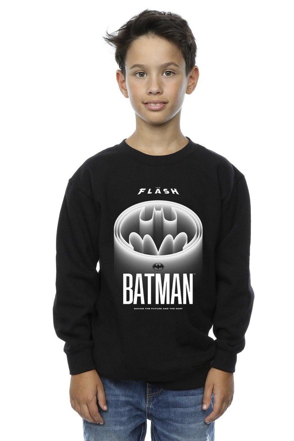 

Белый свитшот с логотипом The Flash Batman DC Comics, черный