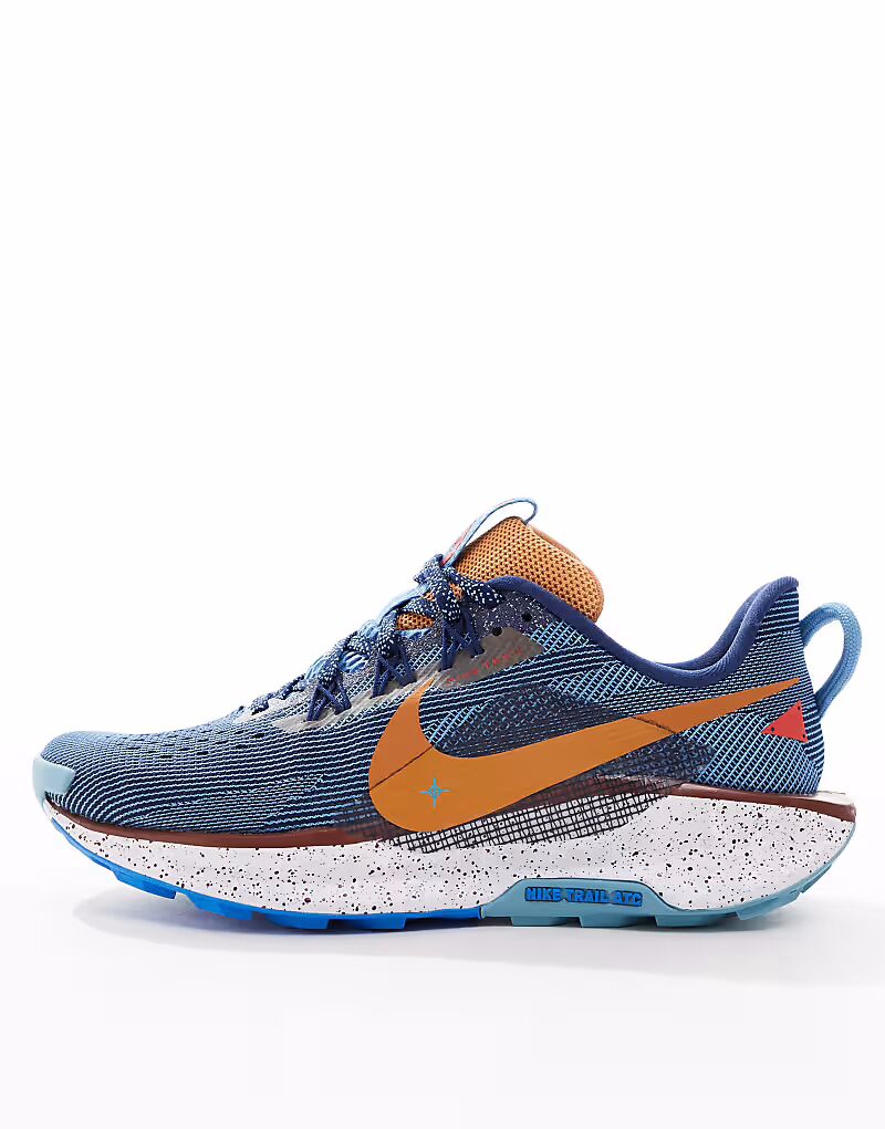 Кроссовки Nike Running ReactX Pegasus Trail 5 темно-синего и белого цветов — фото 2