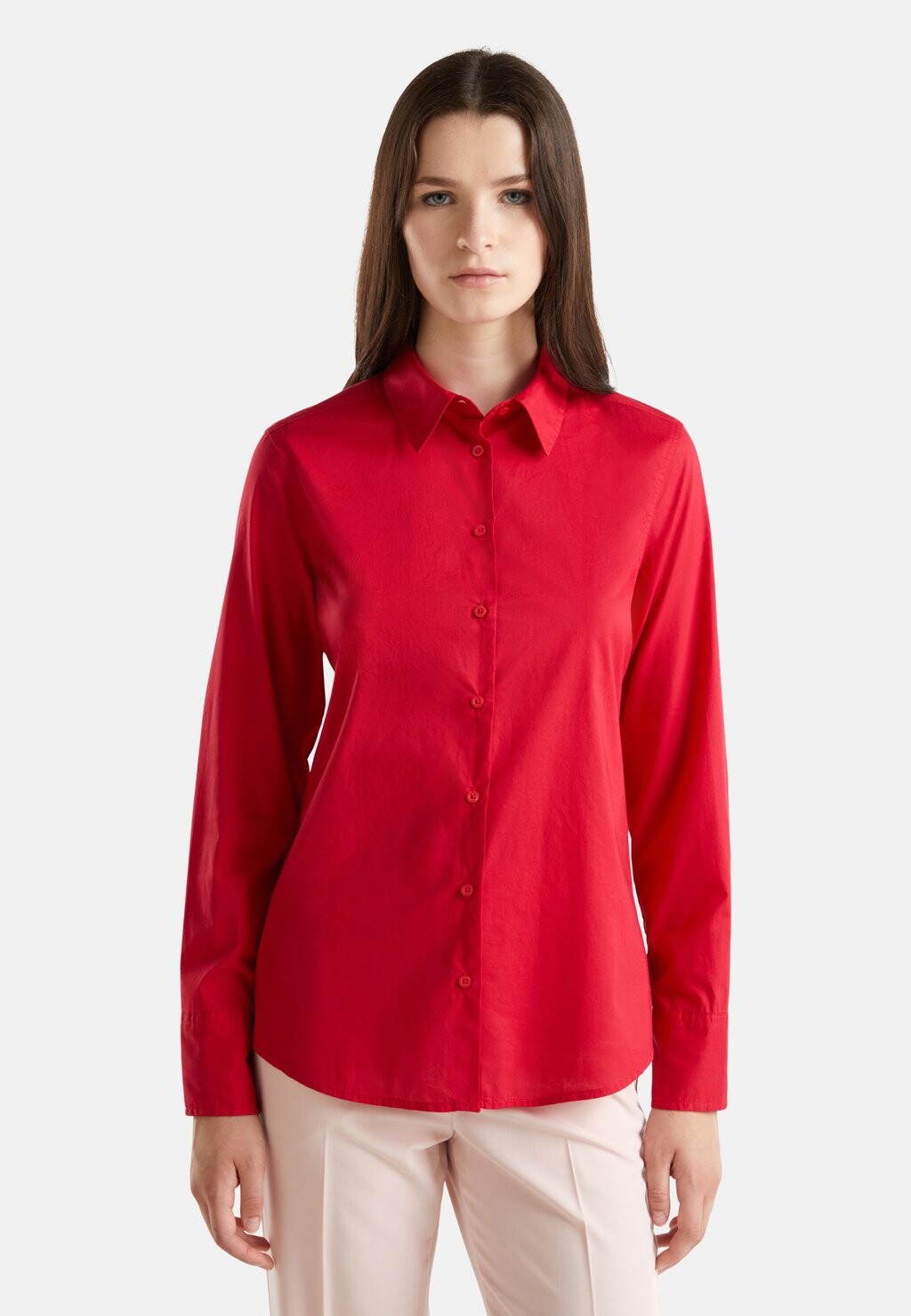 

Блузка на пуговицах REGULAR FIT IN LIGHT United Colors of Benetton, красный