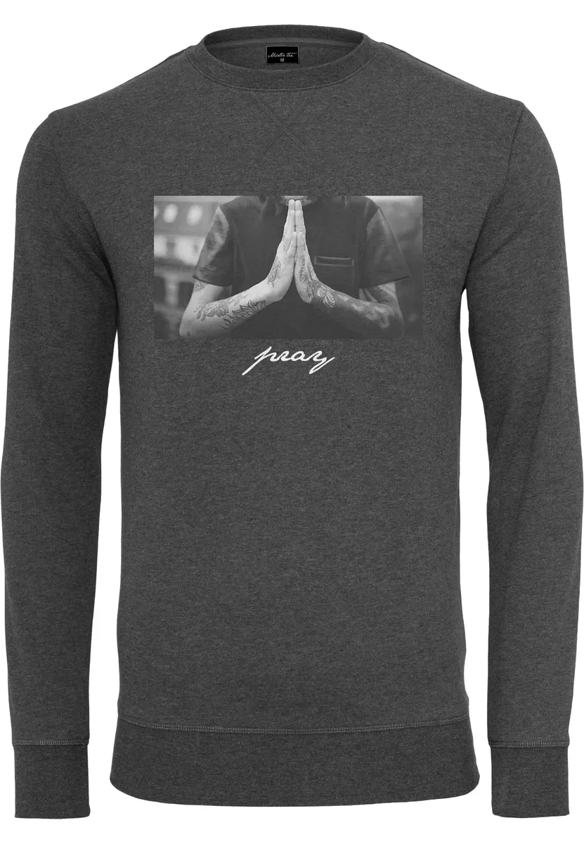 

Свитер MisterTee с круглым вырезом "MisterTee Men's Pray Crewneck", цвет Charcoal