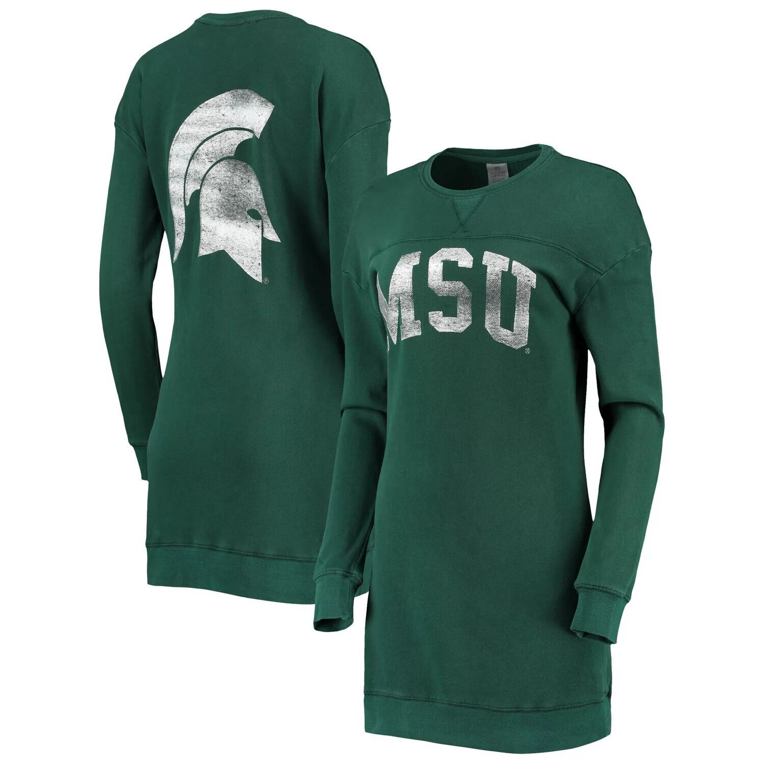 

Женское платье-свитшот Gameday Couture зеленого цвета Michigan State Spartans 2-Hit, Зеленый, Женское платье-свитшот Gameday Couture зеленого цвета Michigan State Spartans 2-Hit