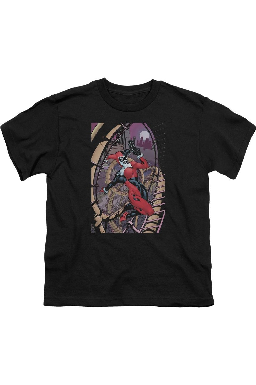 

Футболка с коротким рукавом Batman Harley для детей Gildan, черный