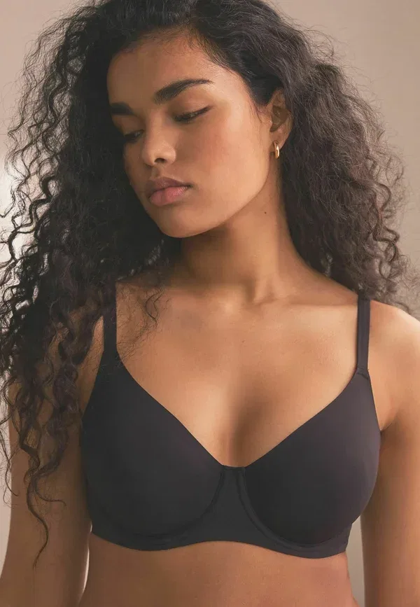 Бюстгальтер Next Smoothing non padded underwired bra, черный — фото 2
