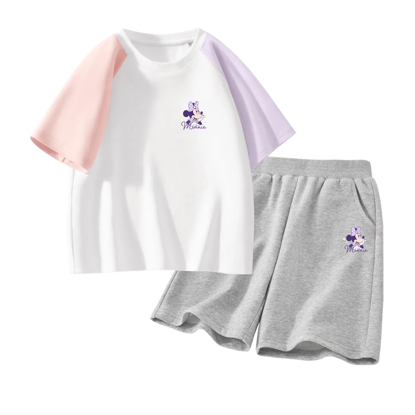 Детский спортивный костюм Disney Casual Sportswear серый и розовый