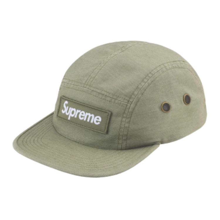 

Supreme Выстиранная хлопковая кепка Camp Cap, Olive