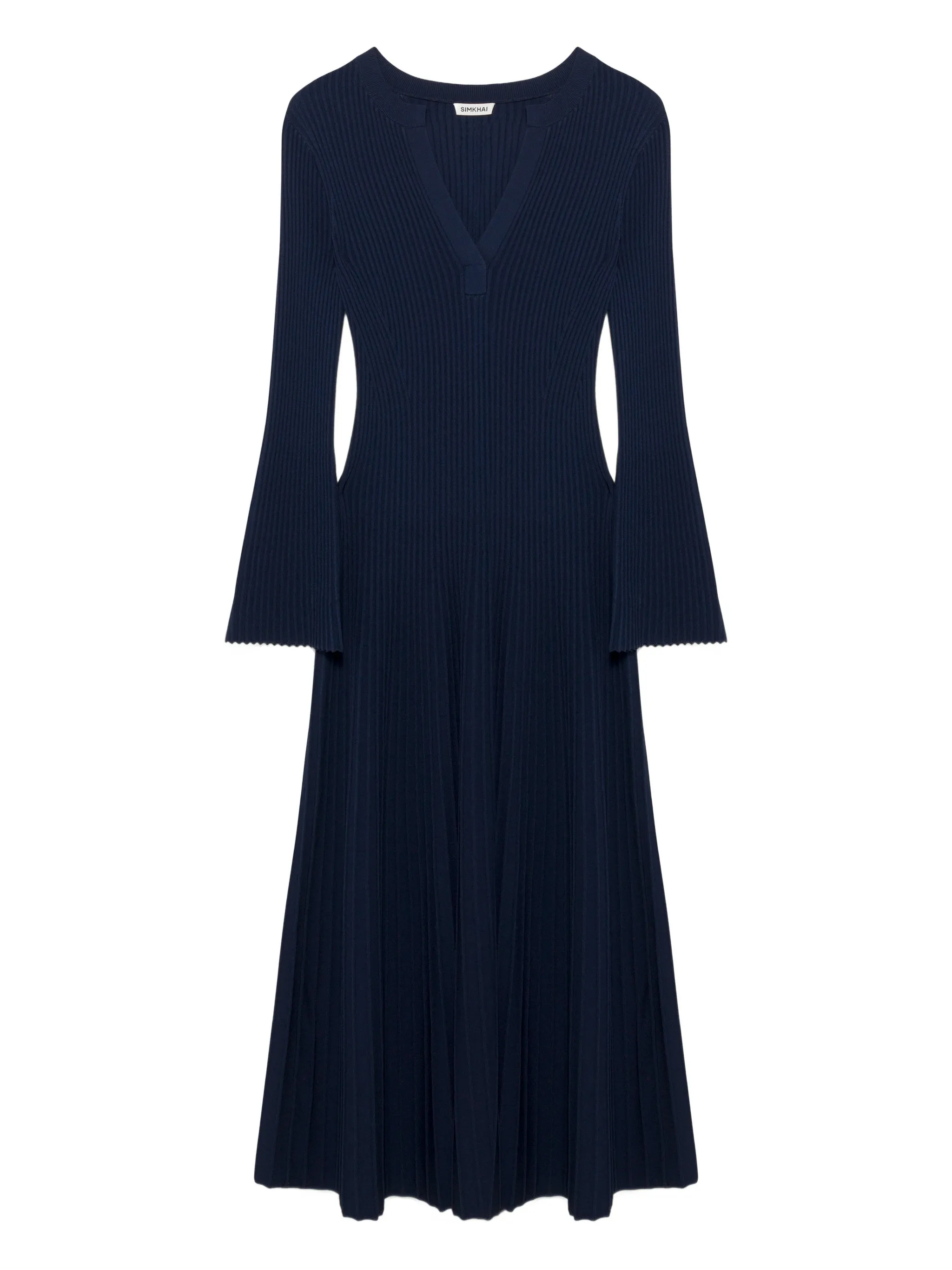 

Платье миди Genna с рукавами колокол Simkhai, синий