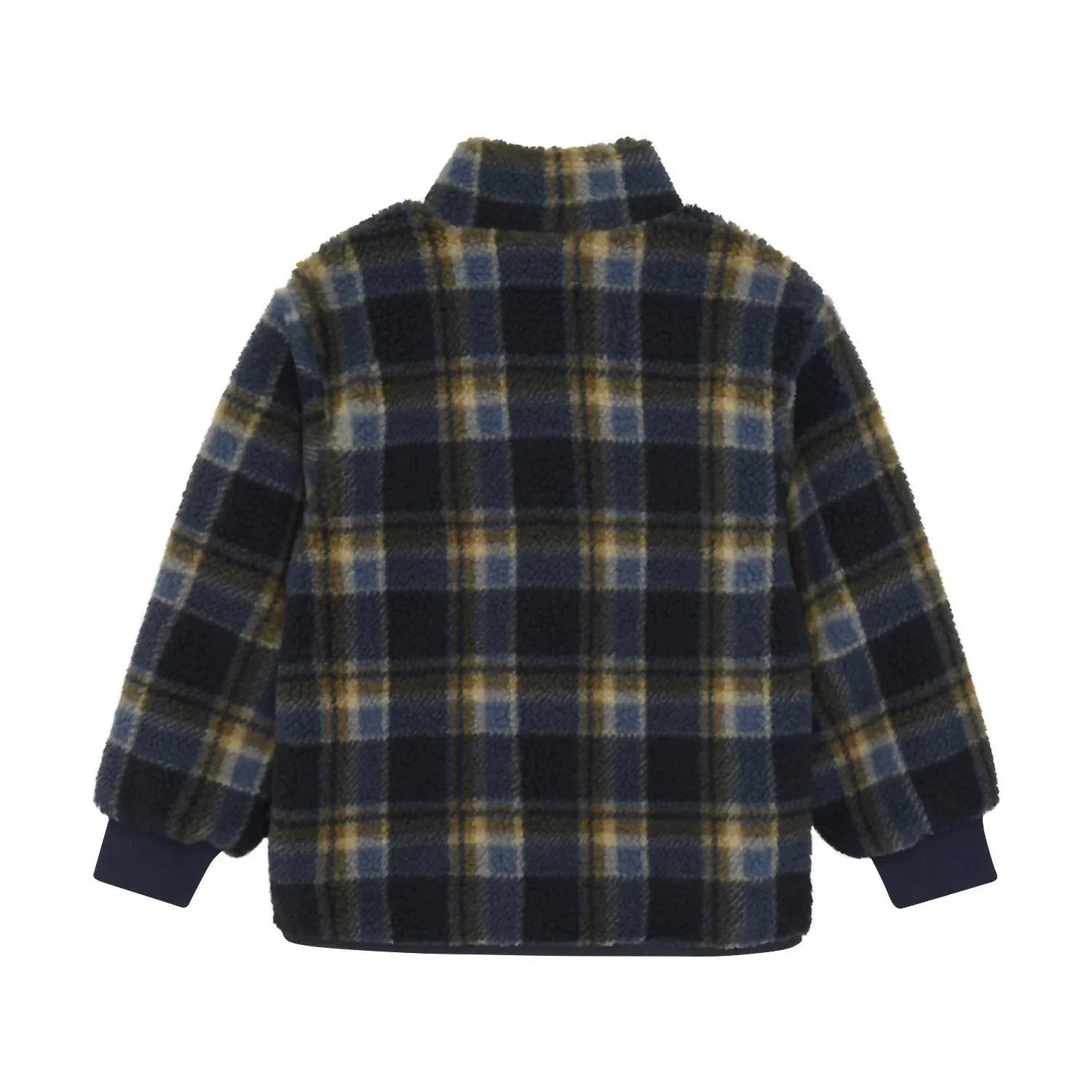 Детская плюшевая куртка в клетку «Парижская ночь» Minymo, Parisian Night Plaid — фото 3