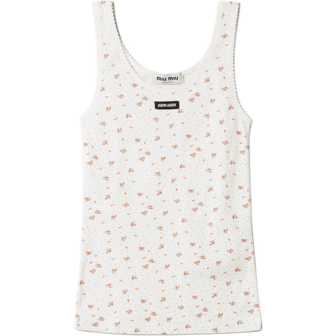 Женская майка Tank Tops MIU MIU, белый