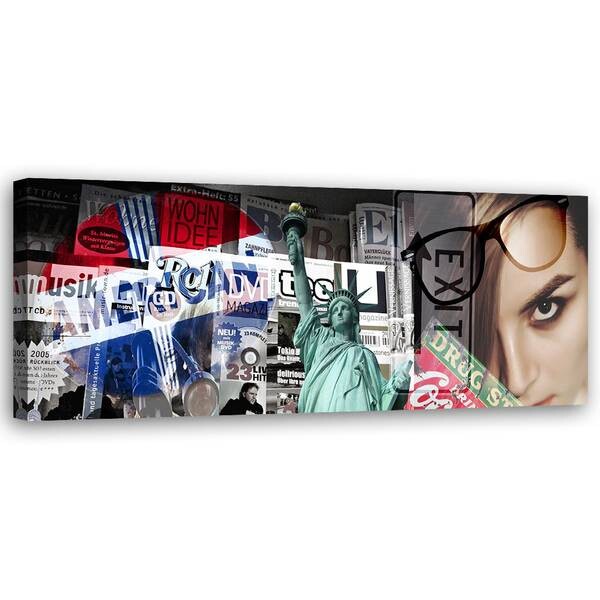 

Картина арт-принт KUNSTLOFT USA Collage, многоцветный