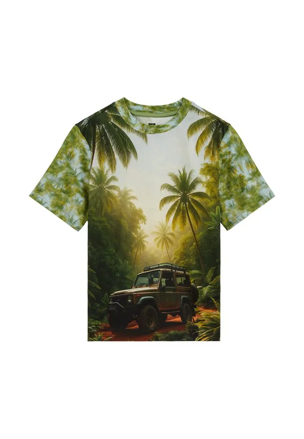 Футболка с принтом We Fashion, Green Blue — фото 4