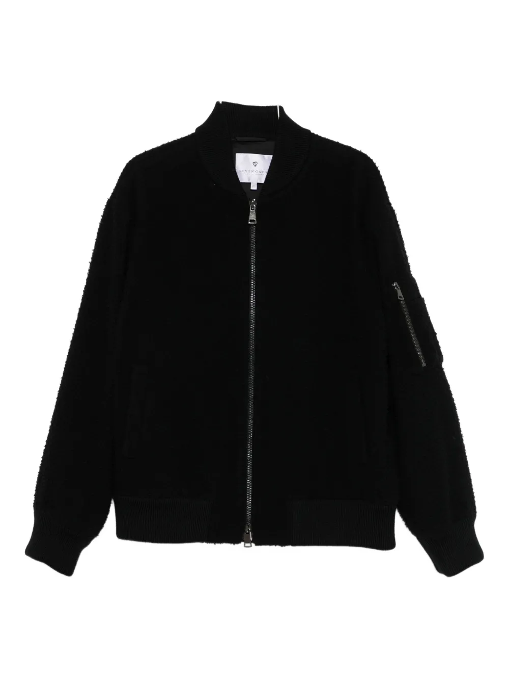 

Бомбер из шерсти Seven Gauge, черный