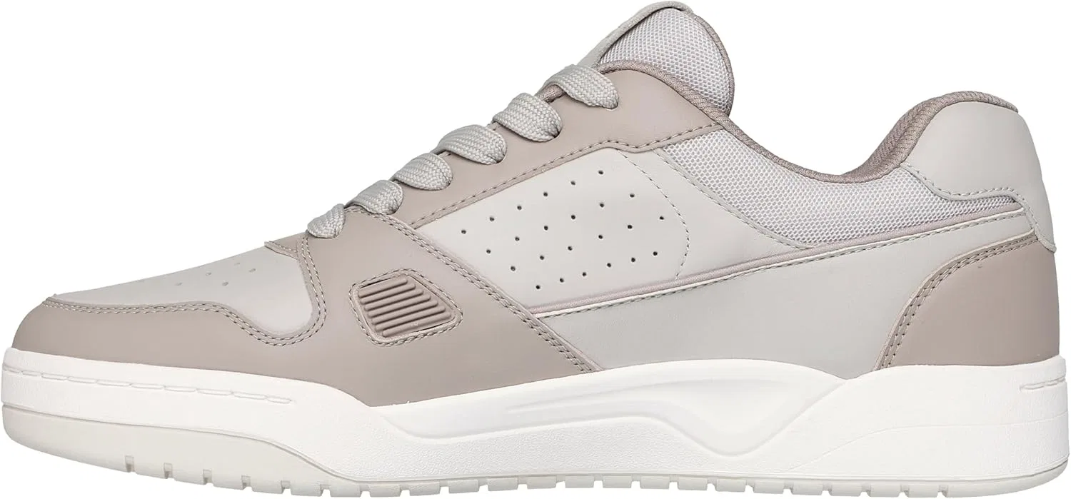 Мужские кроссовки Skechers Koopa Harry Kane Court Trainers, Stone Leather Suede Mesh Trim — фото 3
