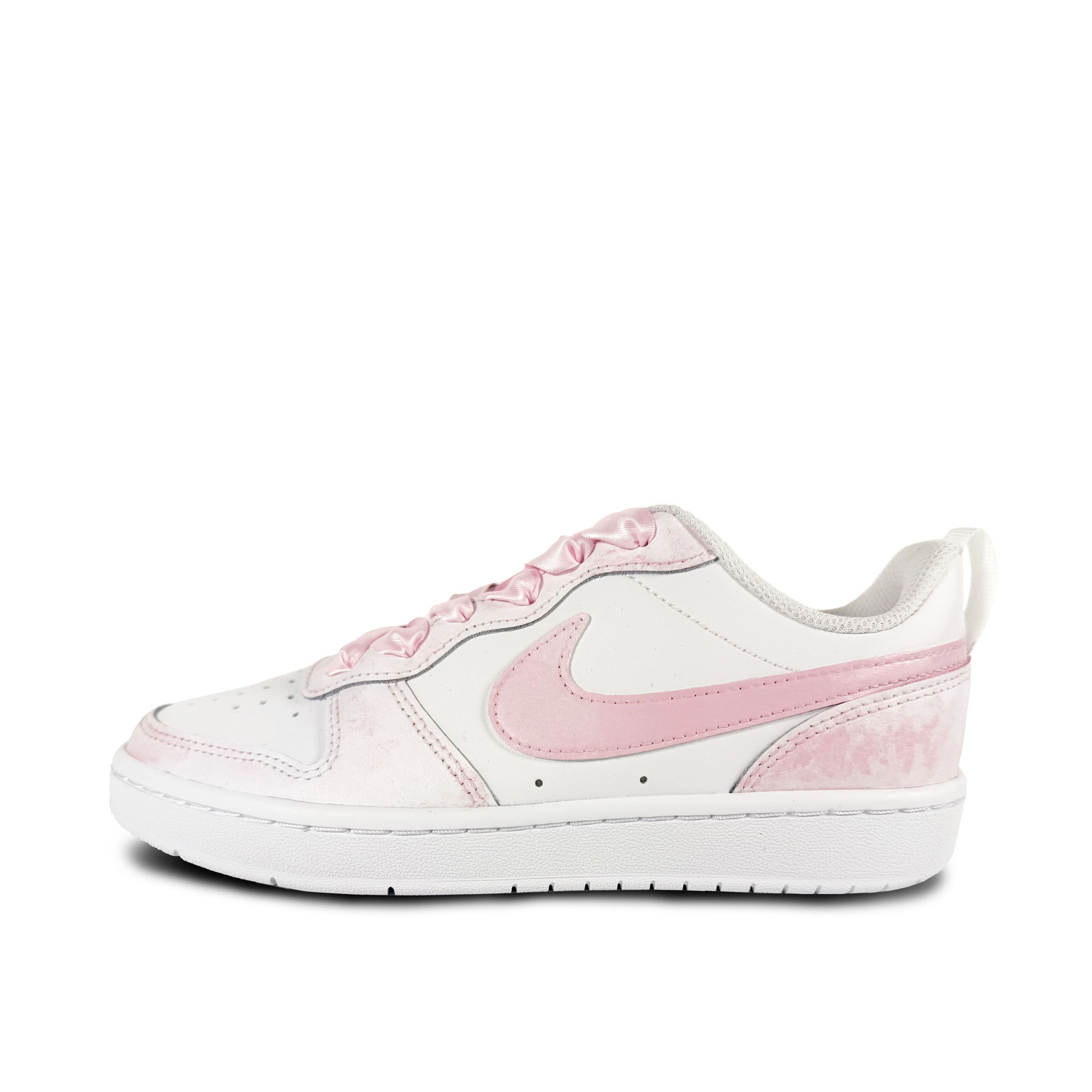 

Nike Court Borough Pink Mist Ribbon Leather Slip Resistant Cushioning Abrasion Resistant Low top