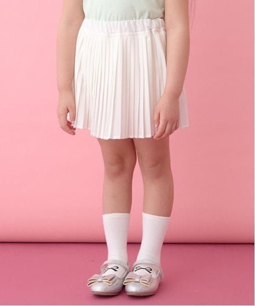 Плиссированная юбка (с подкладкой из брюк) Lycee Mine, off white