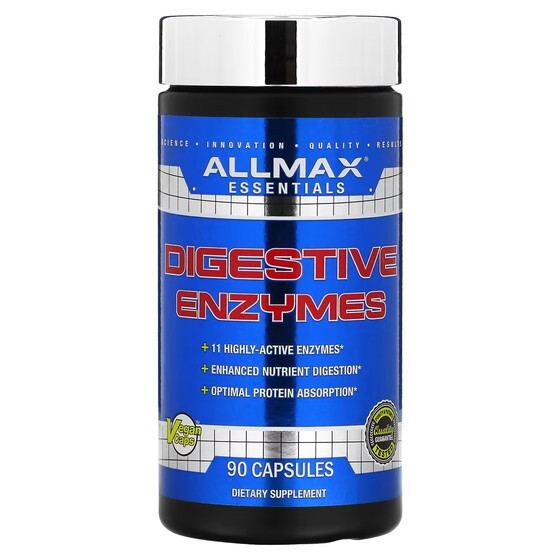 

Добавка Allmax Пищеварительные ферменты, 90 капсул