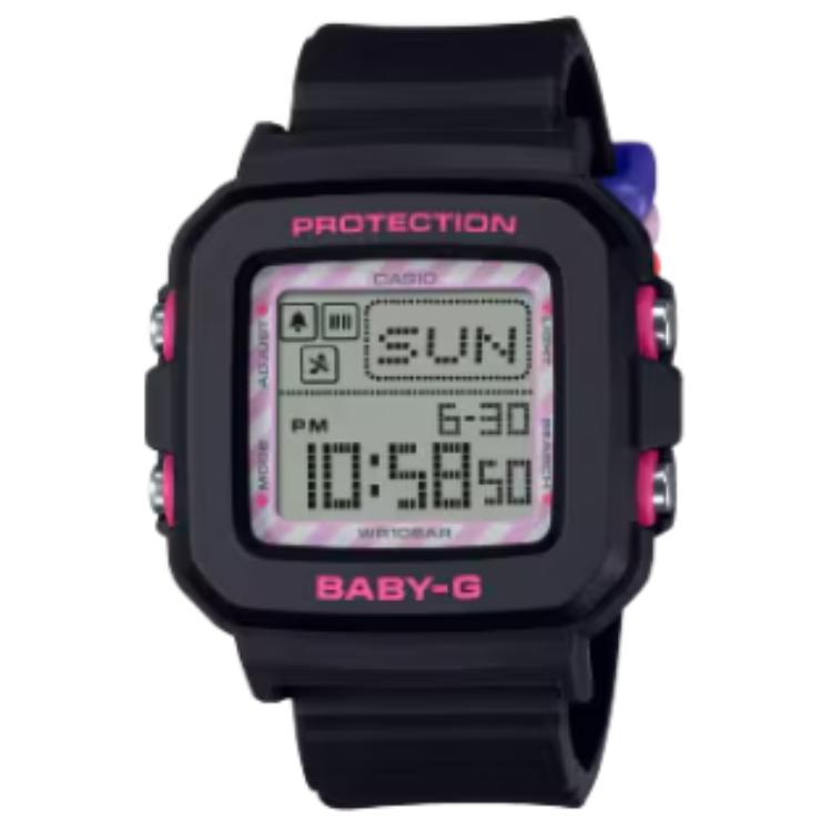 

CASIO Часы Kuromi BGD-10 Collection Quartz Movement Resin Strap Watch Unisex Gray Dial, Gray Dial