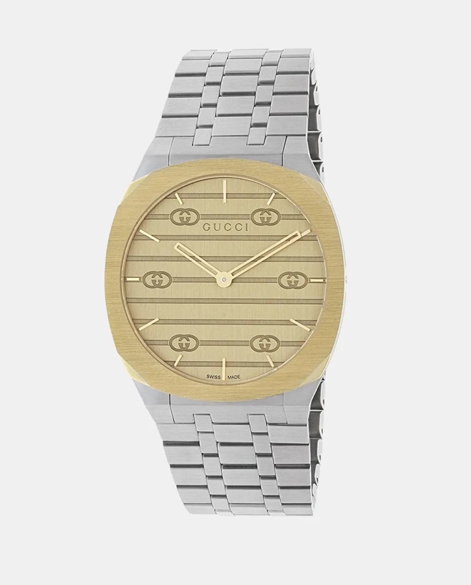 

25 H YA163403 Женские часы из стали Gucci, серебряный