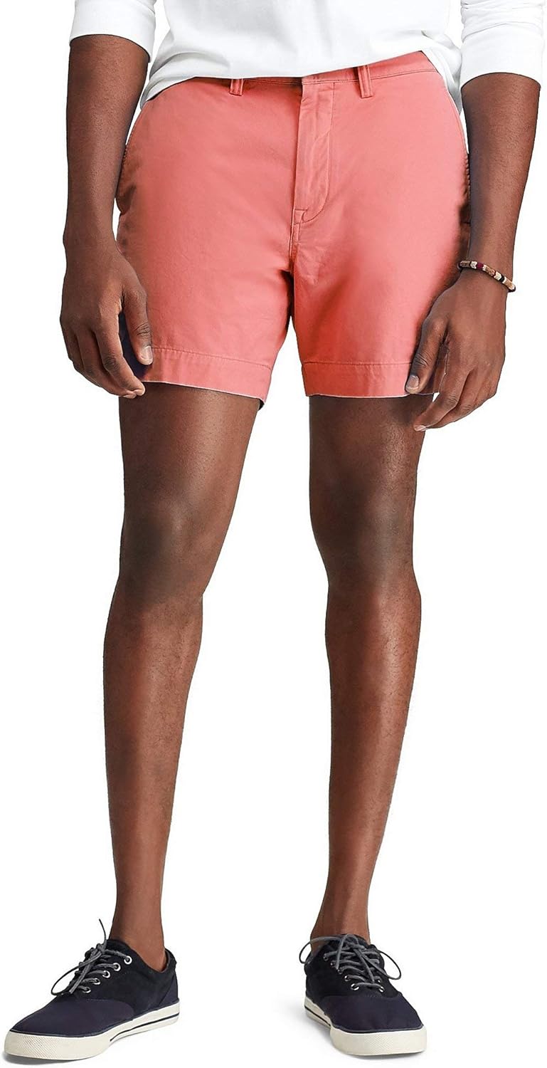 

Polo Ralph Lauren мужские классические 6" эластичные шорты чинос, Nantucket Red