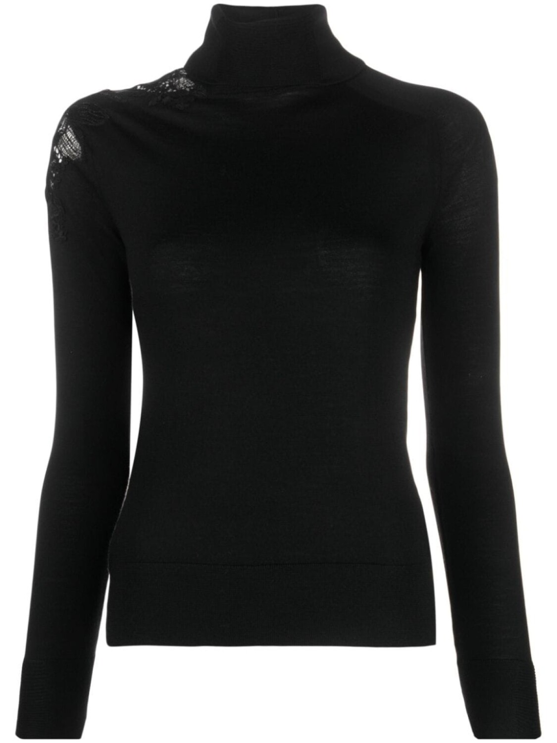 

Ermanno Scervino джемпер с кружевом, черный