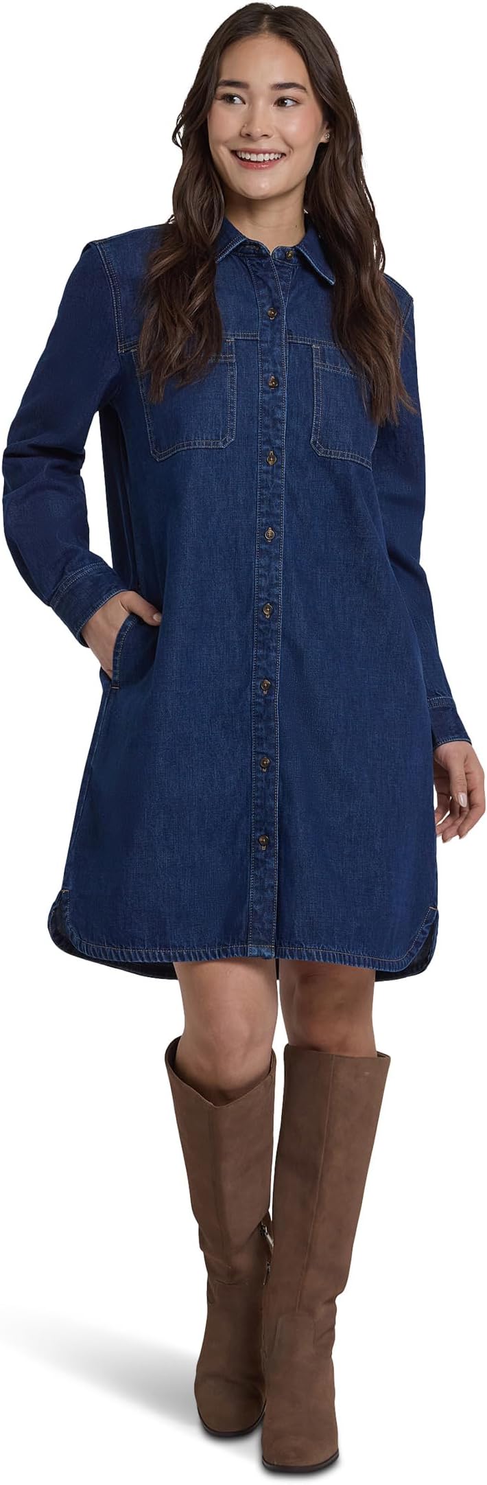 

Женское платье-рубашка Reese Denim NYDJ, Dark Indigo