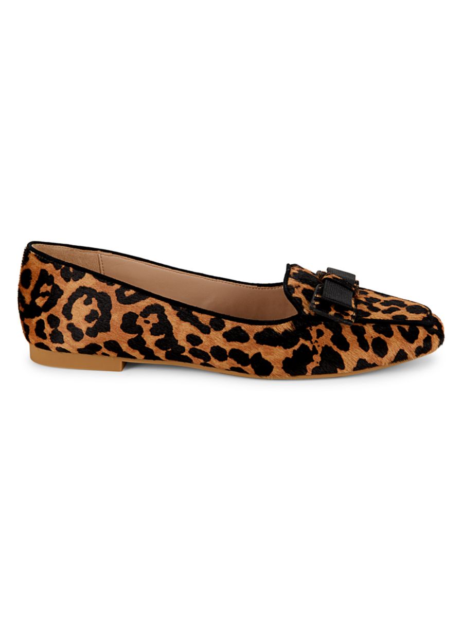 Лоферы Bowlinda с леопардовым принтом из телячьей шерсти Stuart Weitzman, цвет Classic