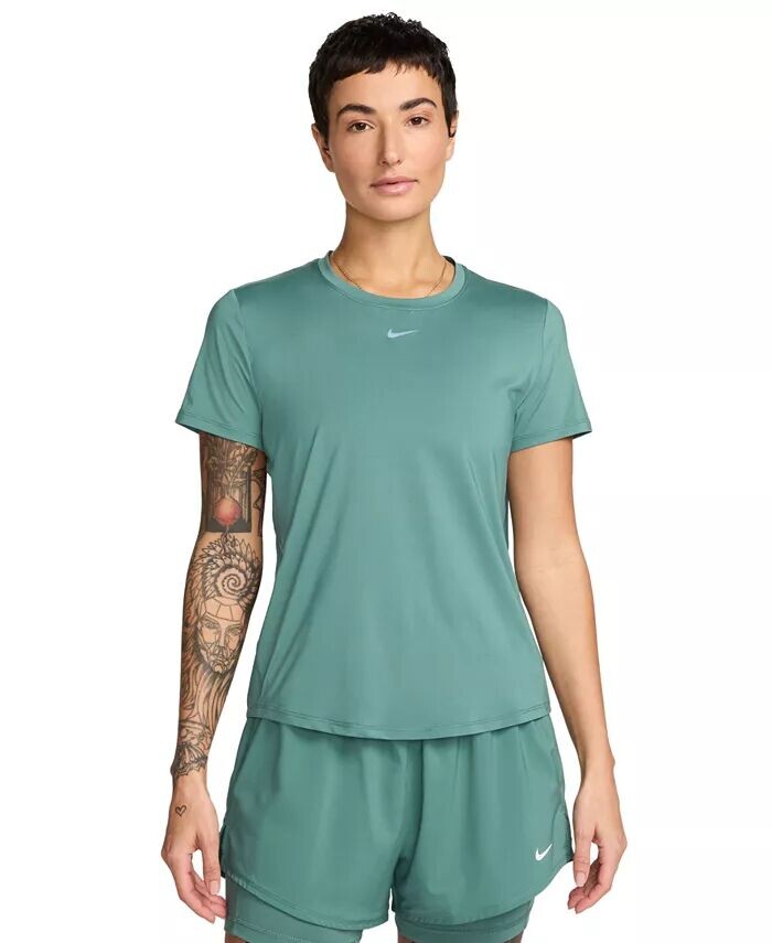 

Женский топ One Classic с короткими рукавами Dri-FIT Nike, зеленый