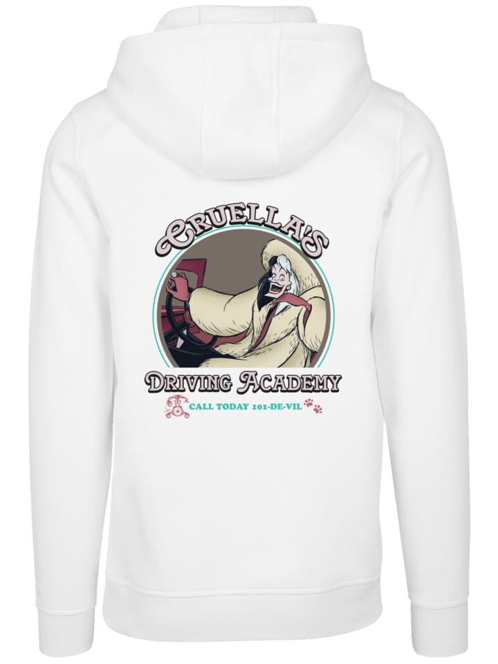 

Пуловер F4NT4STIC Hoodie Disney Villians Cruella Driving Academy, белый
