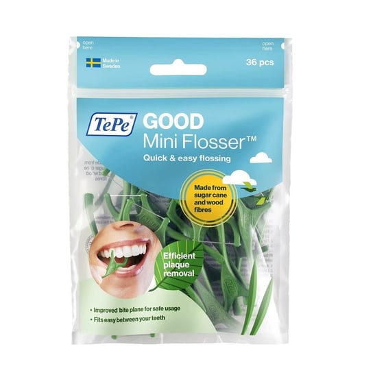 

Экологические мини-флоссеры с зубной нитью, 36 шт. TePe, GOOD Mini Flosser