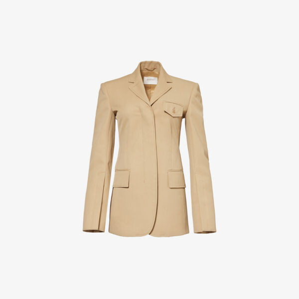

Блейзер enrico с мягкими плечами Sportmax, бежевый