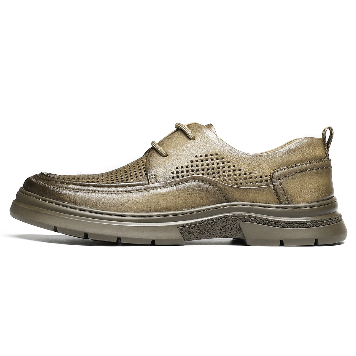 

ST&SAT Повседневные туфли для бизнеса мужские черные хаки, цвет Khaki