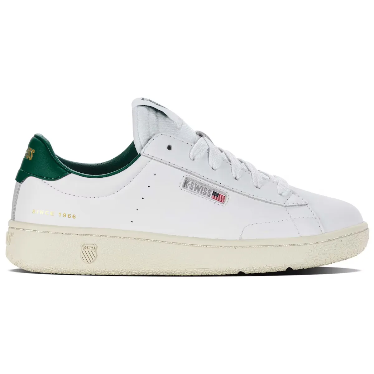 

SLAMMKLUB CC K· Женская повседневная обувь Швейцарский K-Swiss, белый/зеленый