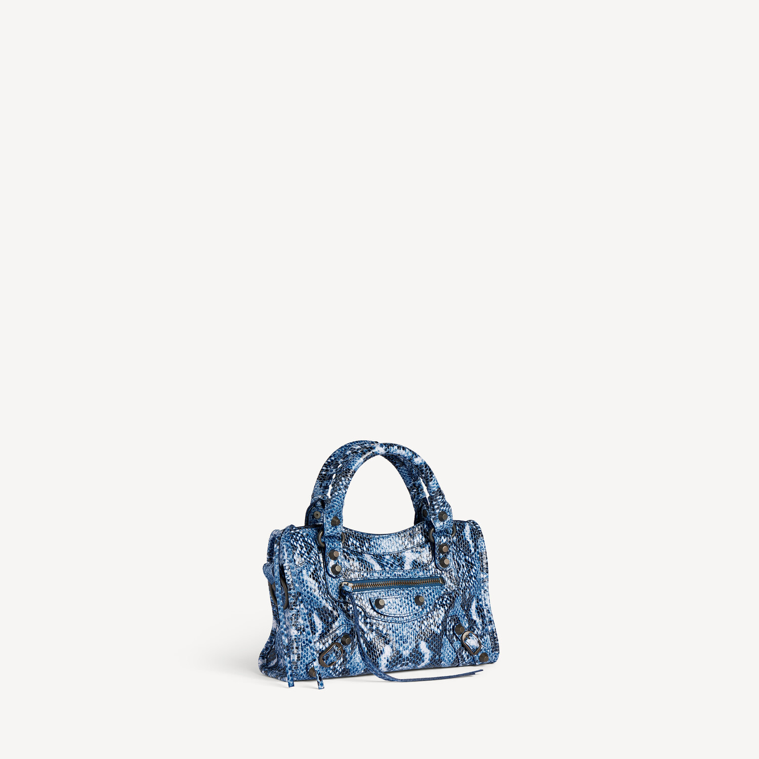 Женская мини-сумка le city синего цвета BALENCIAGA, синий — фото 2