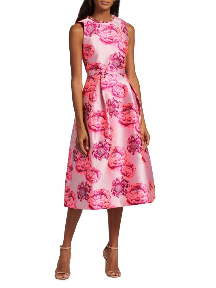 

Платье миди с цветочным принтом Cherra Alice + Olivia, цвет Candy Pink Multi