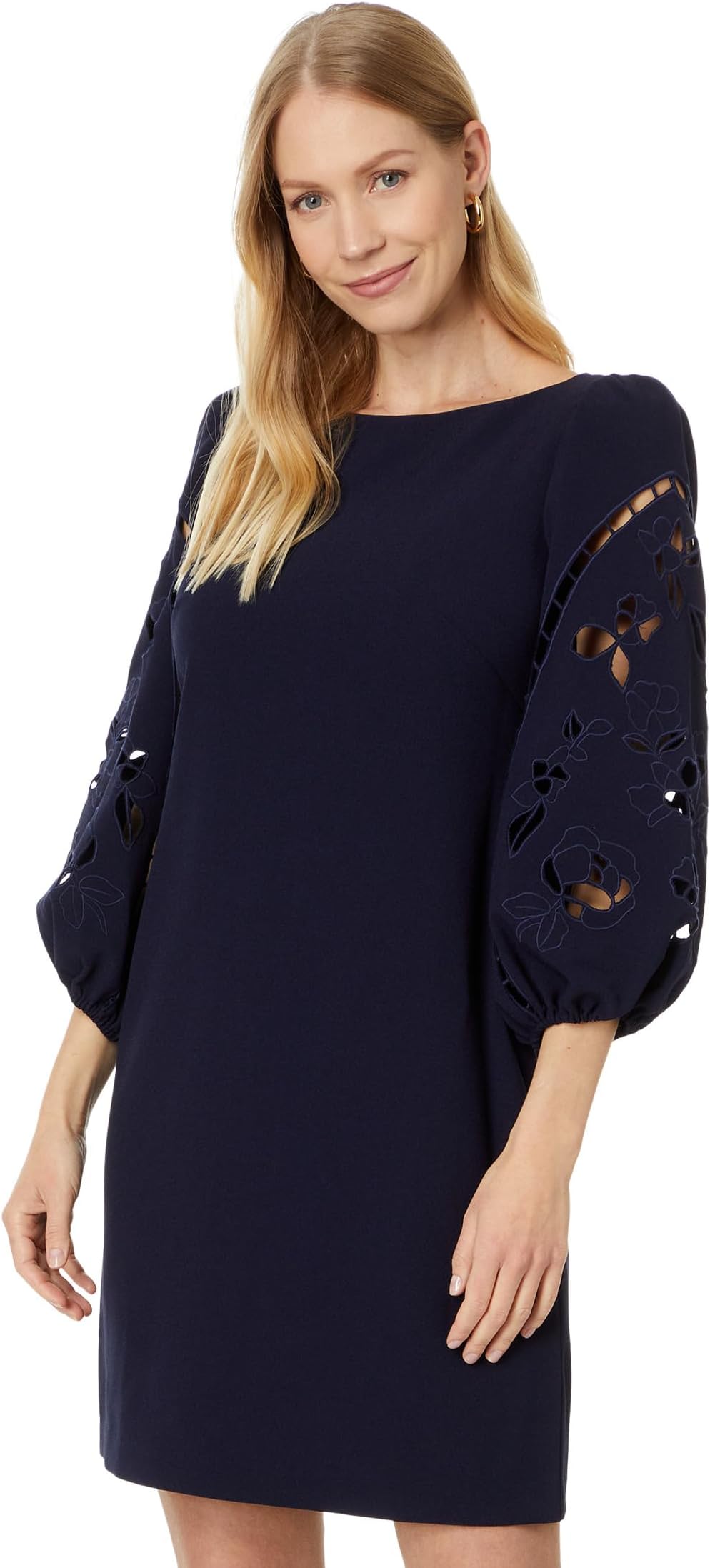 

Платье Vince Camuto Signature Crepe Shift Dress, темно-синий