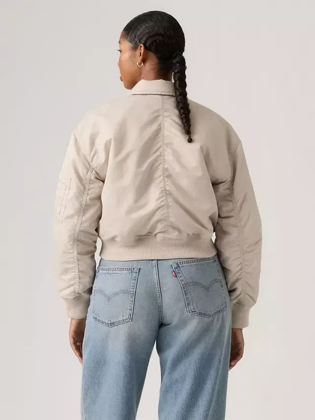 Укороченная куртка-бомбер Bowie, цвет Chateau Gray Levi's — фото 2