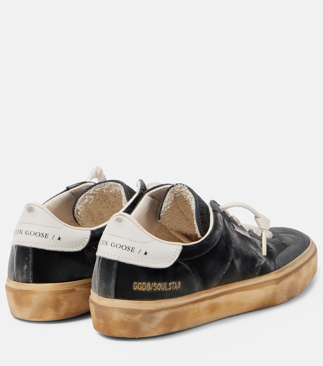 Кроссовки из велюра с отделкой из замши Soul Star Golden Goose, Dark Grey/ Milk — фото 2