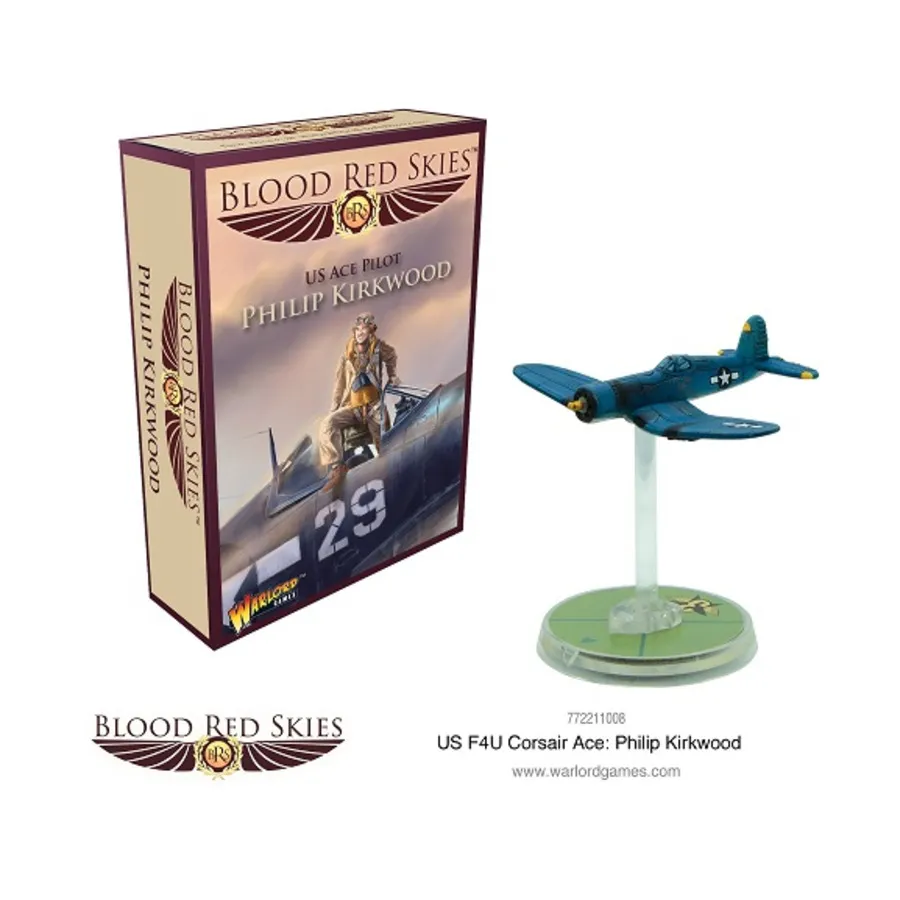 

F4U Corsair Ace — Филип Кирквуд, Blood Red Skies - United States (1:200)