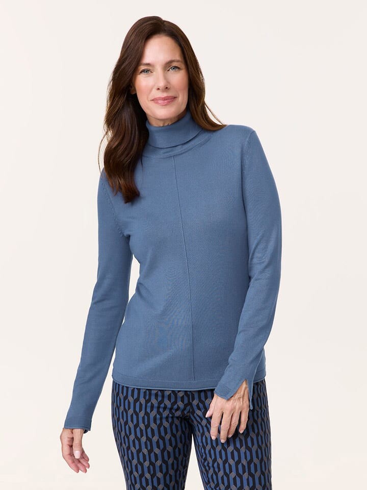 

Пуловер EDITION Rollkragenpullover, синий