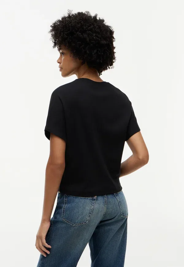 Футболка Tommy Hilfiger Cody batwing tee basic t-shirt, черный — фото 3