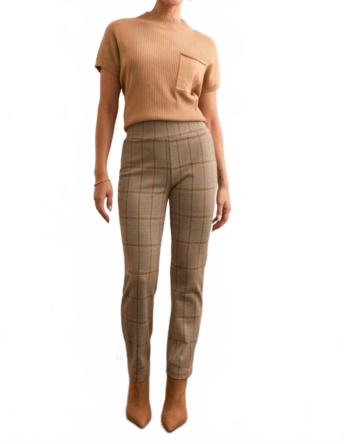 

TRIBAL Вязаные брюки-клеш из трикотажа понте, укороченные до щиколотки, цвет «айслатте»