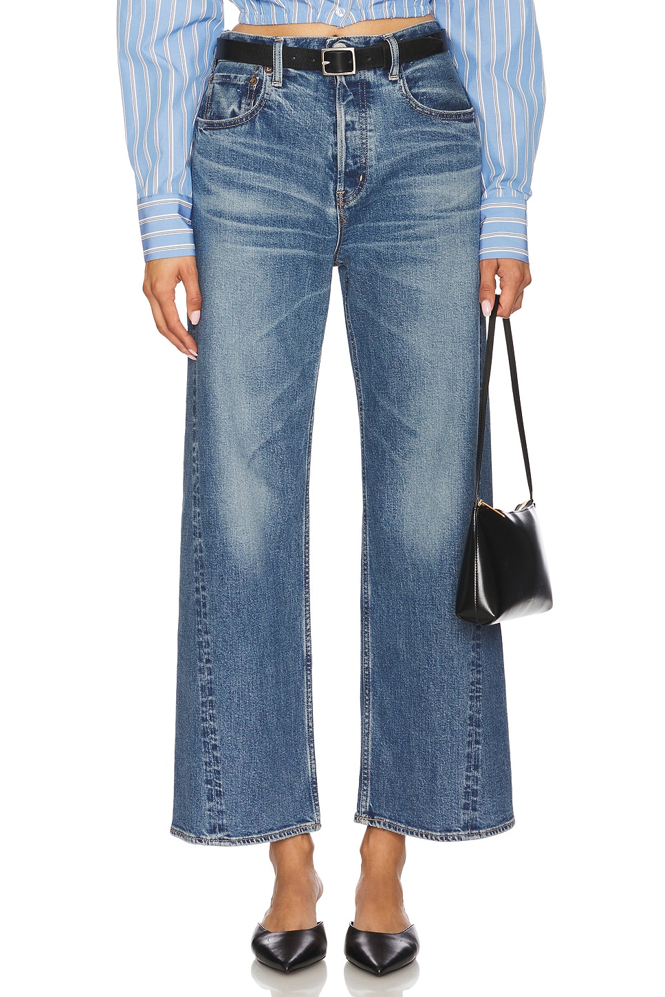 

Широкие брюки Salisbury Moussy Vintage, blue