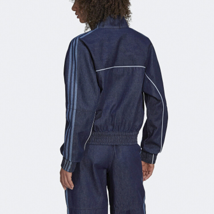 Женское укороченное пальто Adidas Originals, цвет Indigo — фото 3