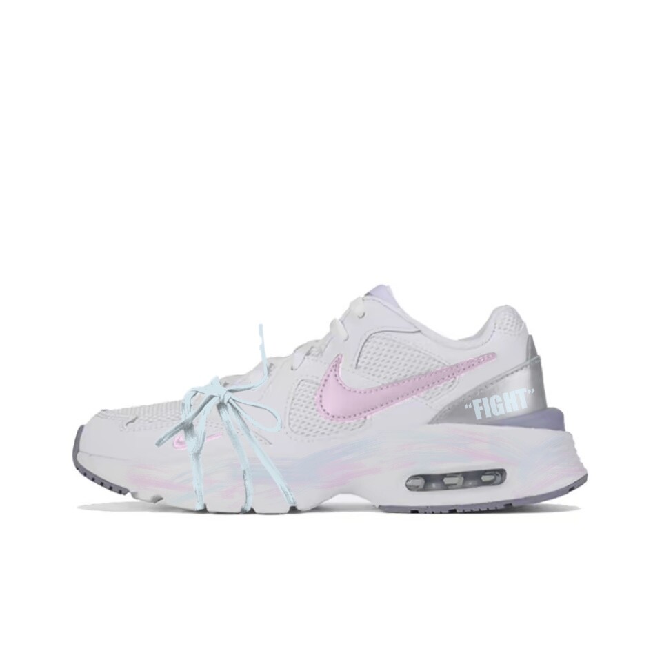 

Кроссовки Air Max Fusion женские с низким верхом, белый/розовый/синий Nike